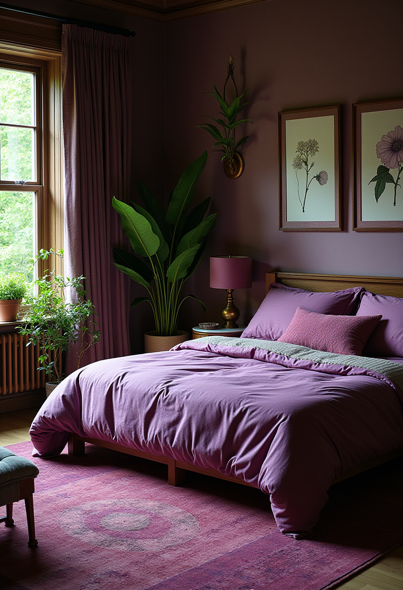 Deep Purple Bedroom 9
