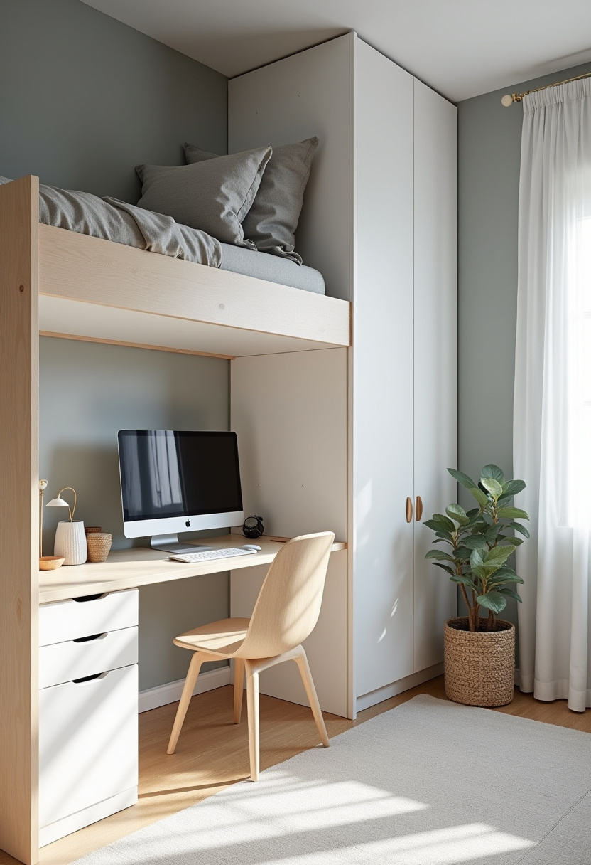 Diy Loft Beds For Small Rooms 23