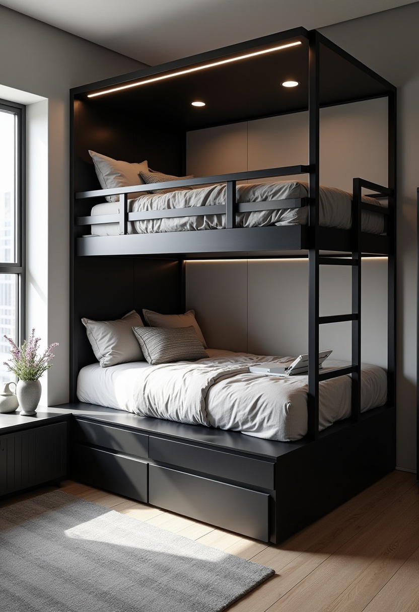 Double Deck Bed Ideas For Small Room 26