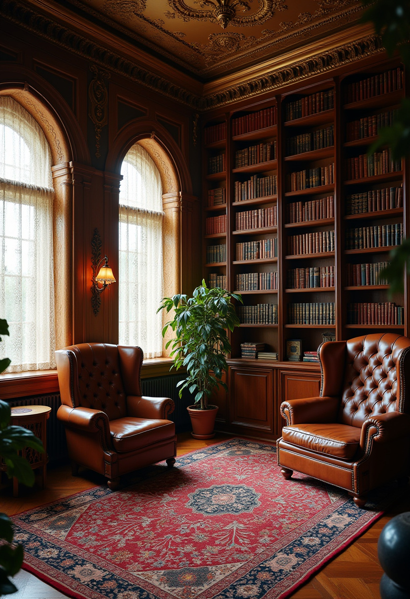 Dream Library Cozy Reading Room 17