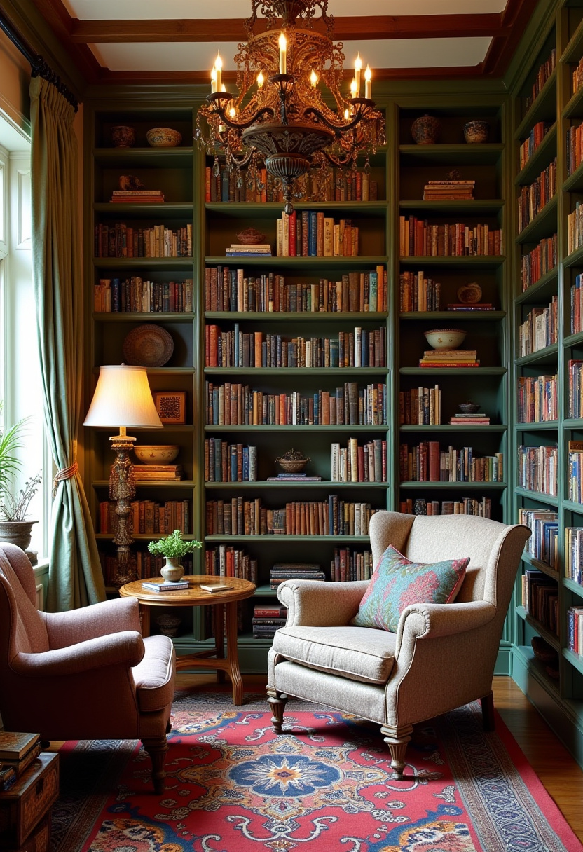 Dream Library Cozy Reading Room 25