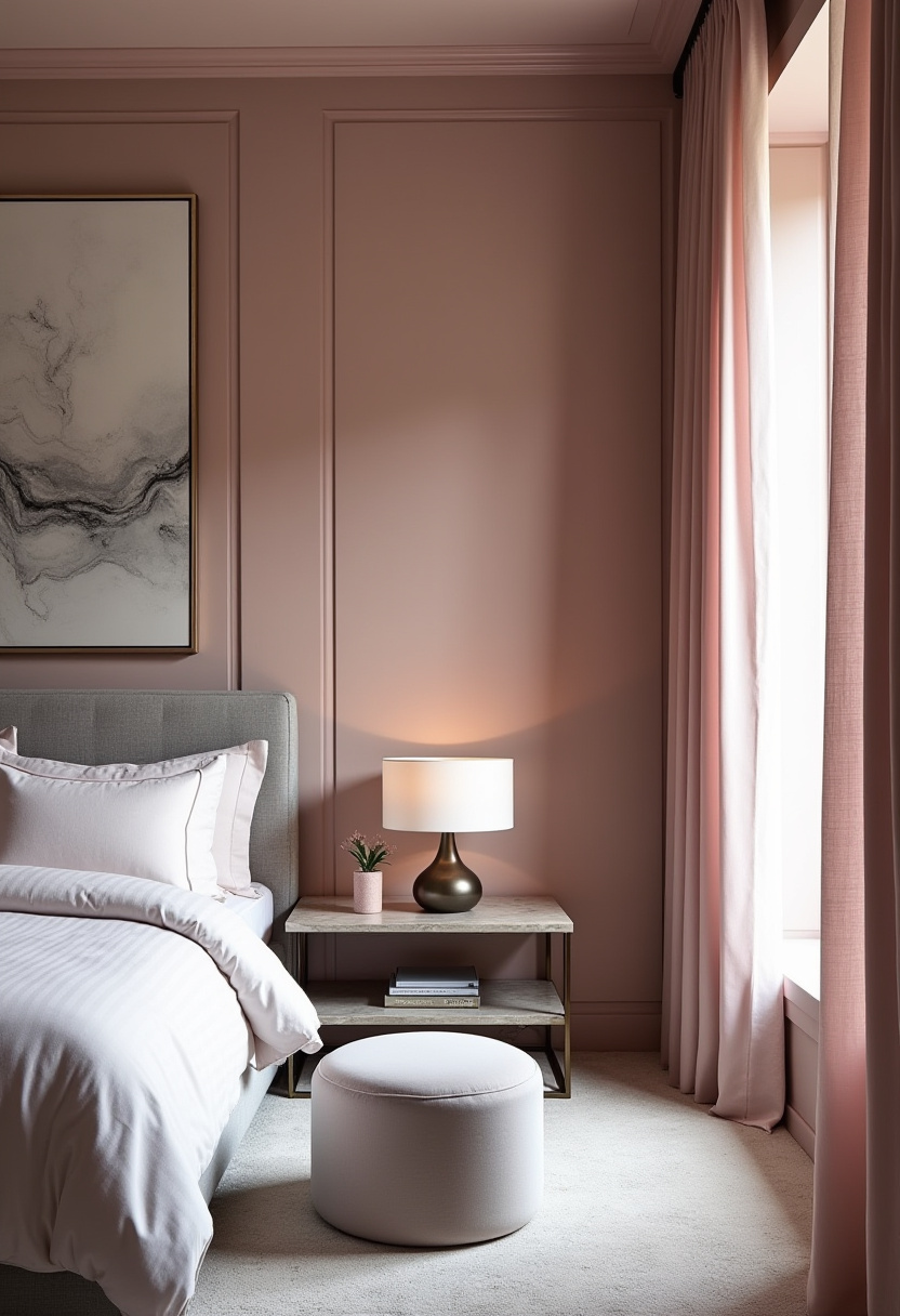 Dusty Pink Bedroom Ideas 19