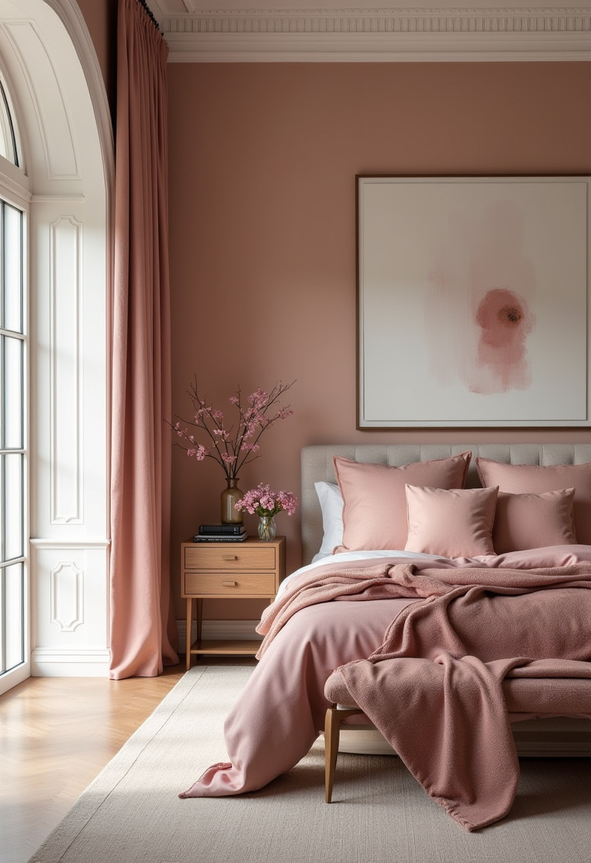 Dusty Rose Bedroom Ideas 29