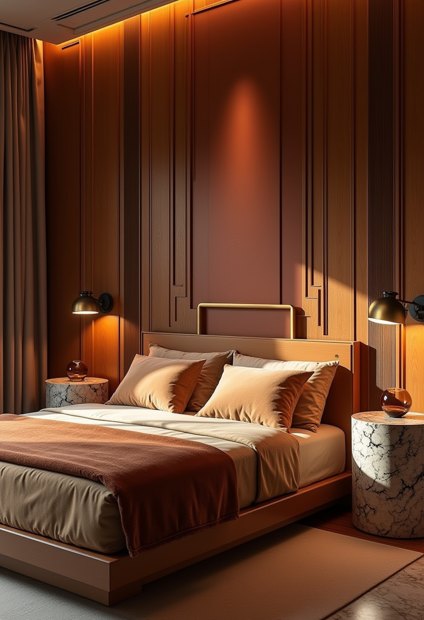 Earthy Modern Bedroom 13