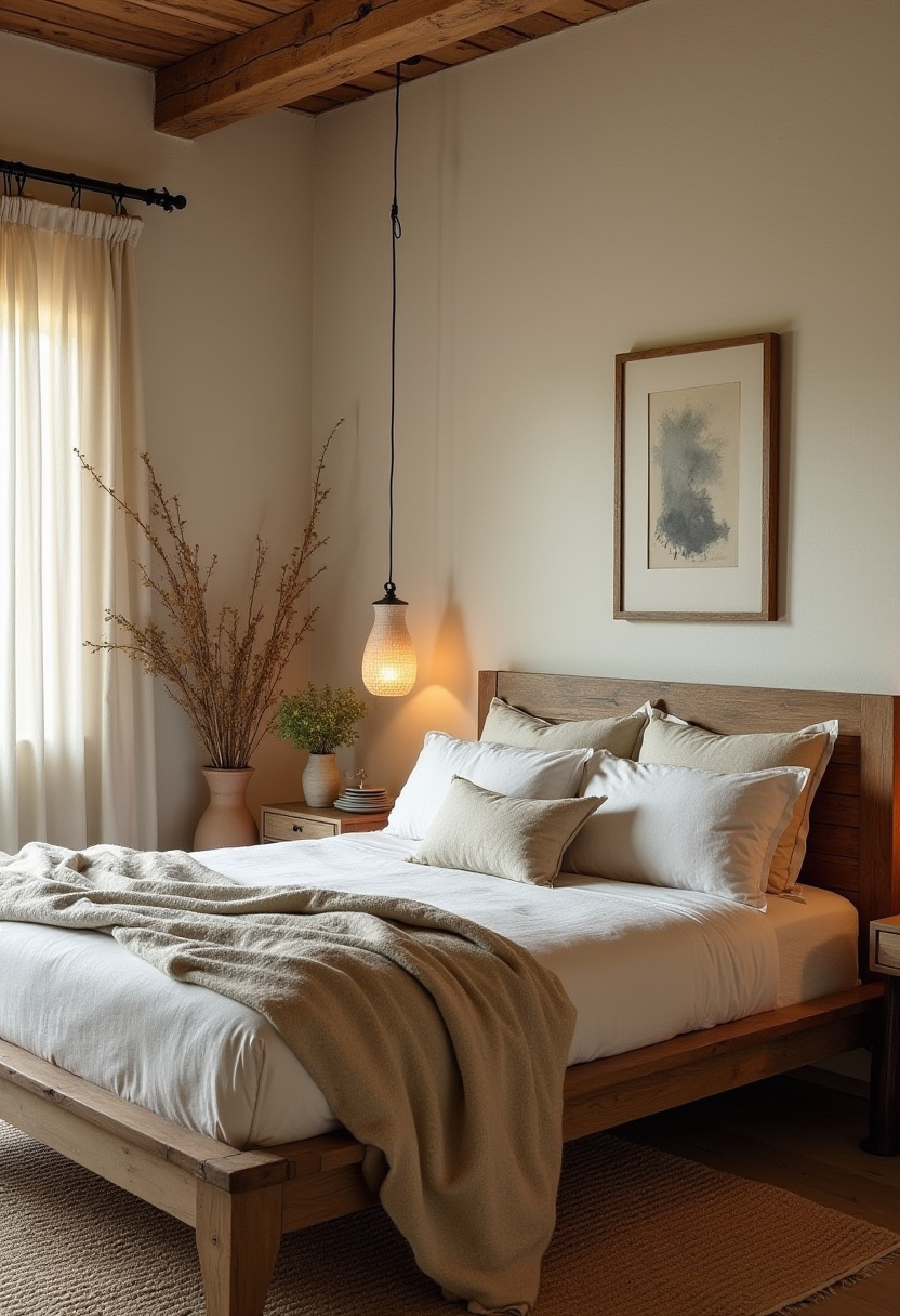 Earthy Modern Bedroom 15