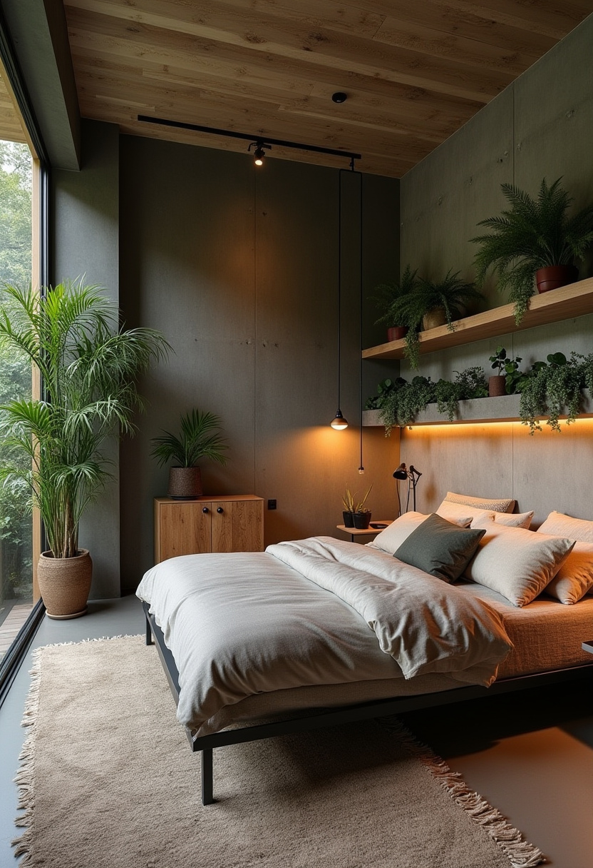 Earthy Modern Bedroom 25