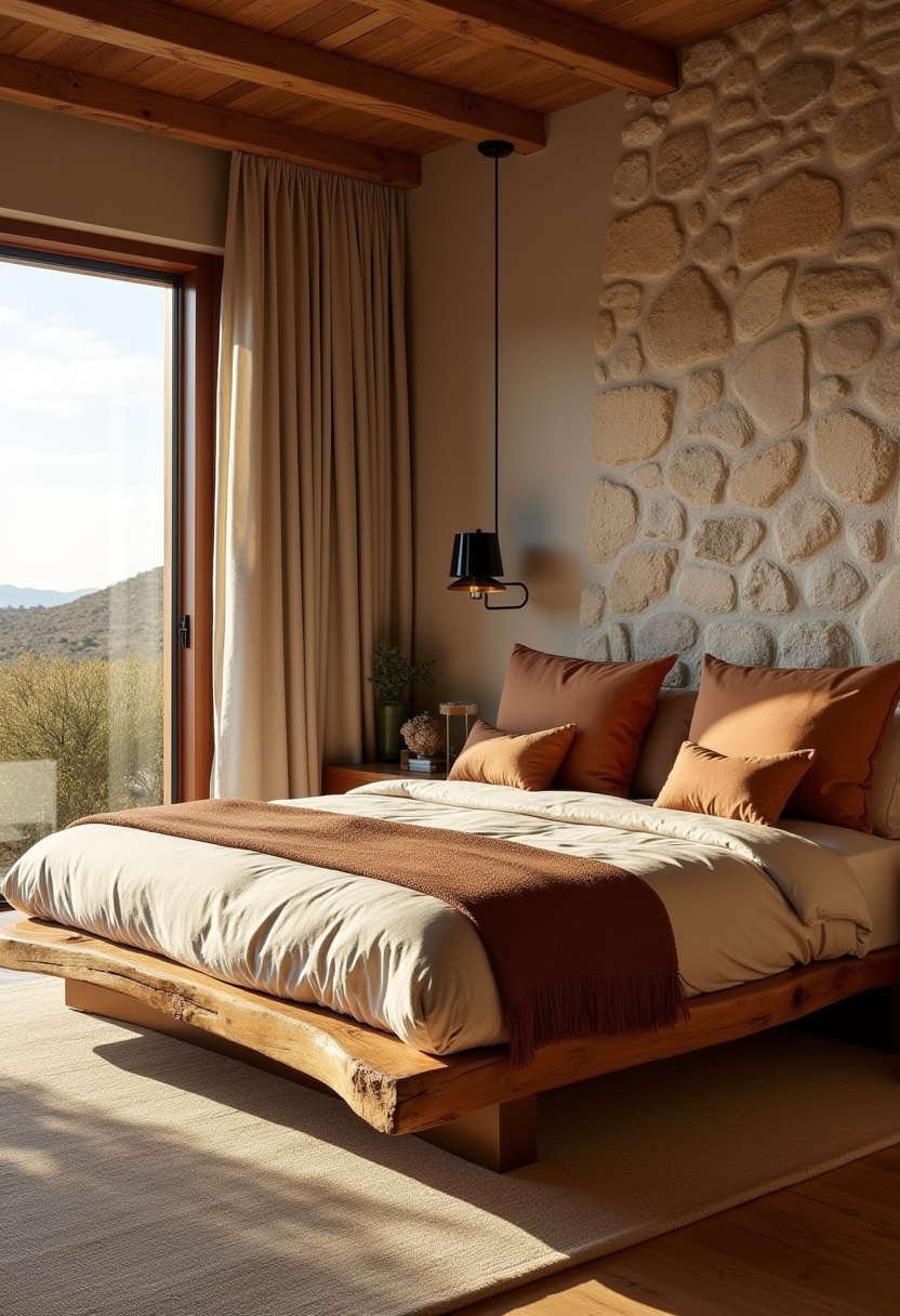 Earthy Modern Bedroom 28