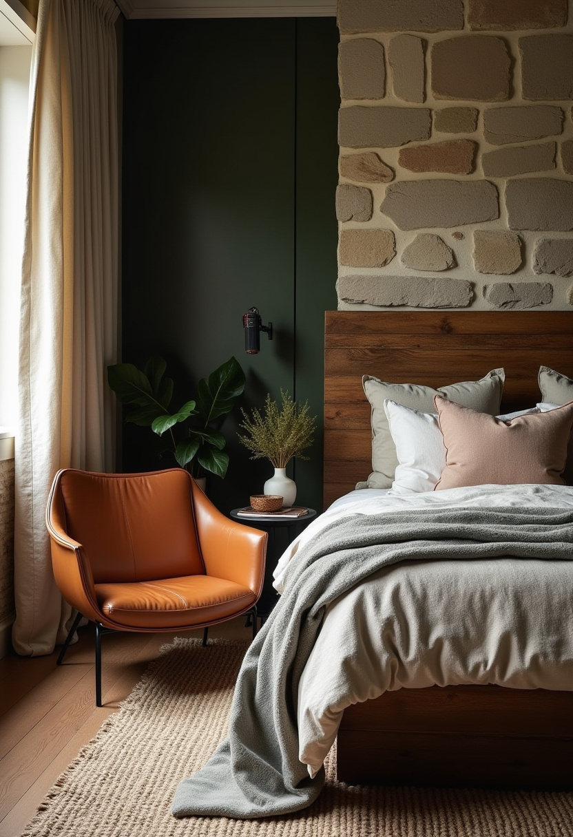 Earthy Moody Bedroom 1