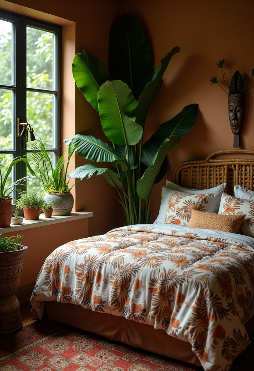 Earthy Moody Bedroom 13