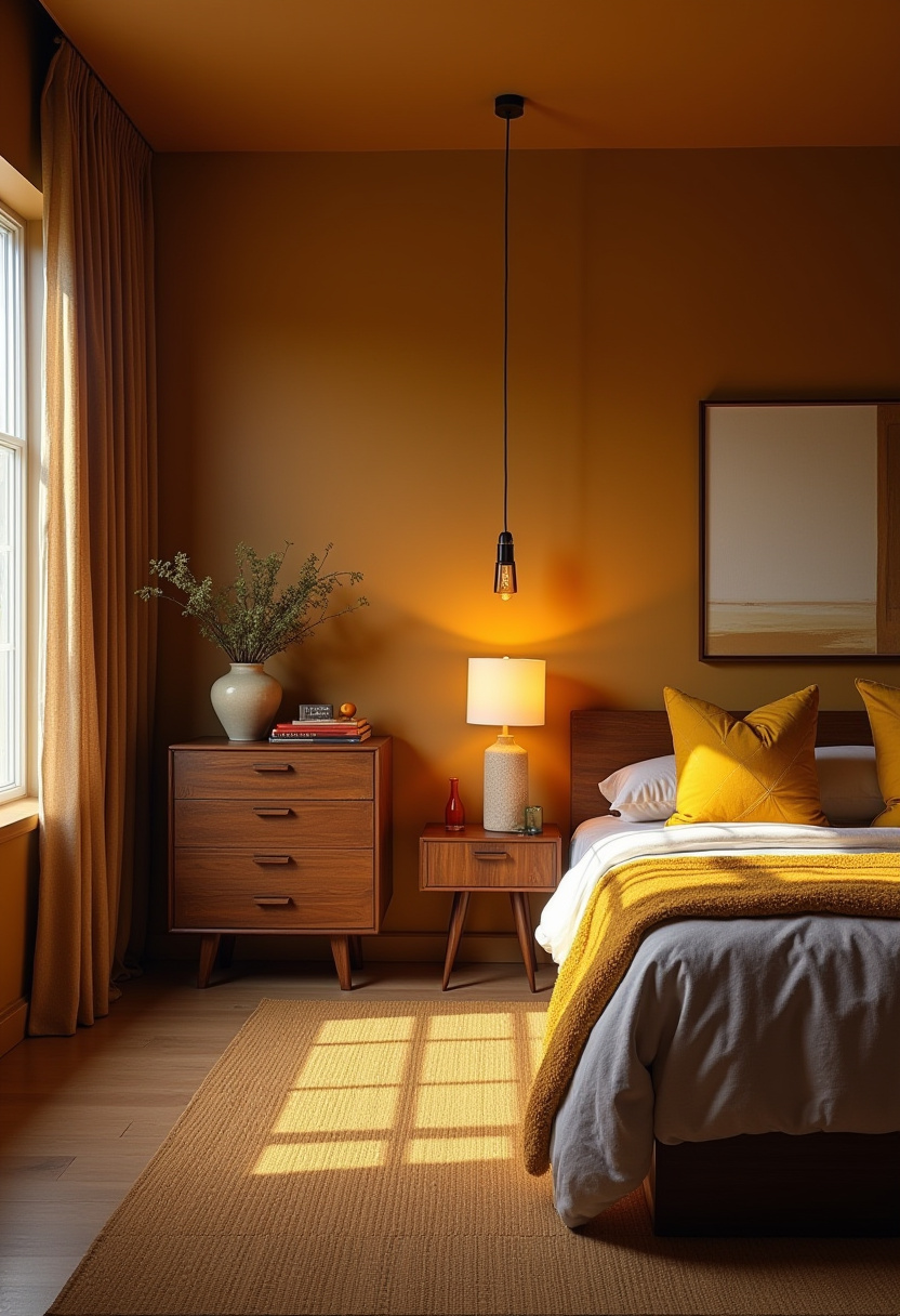 Earthy Moody Bedroom 14