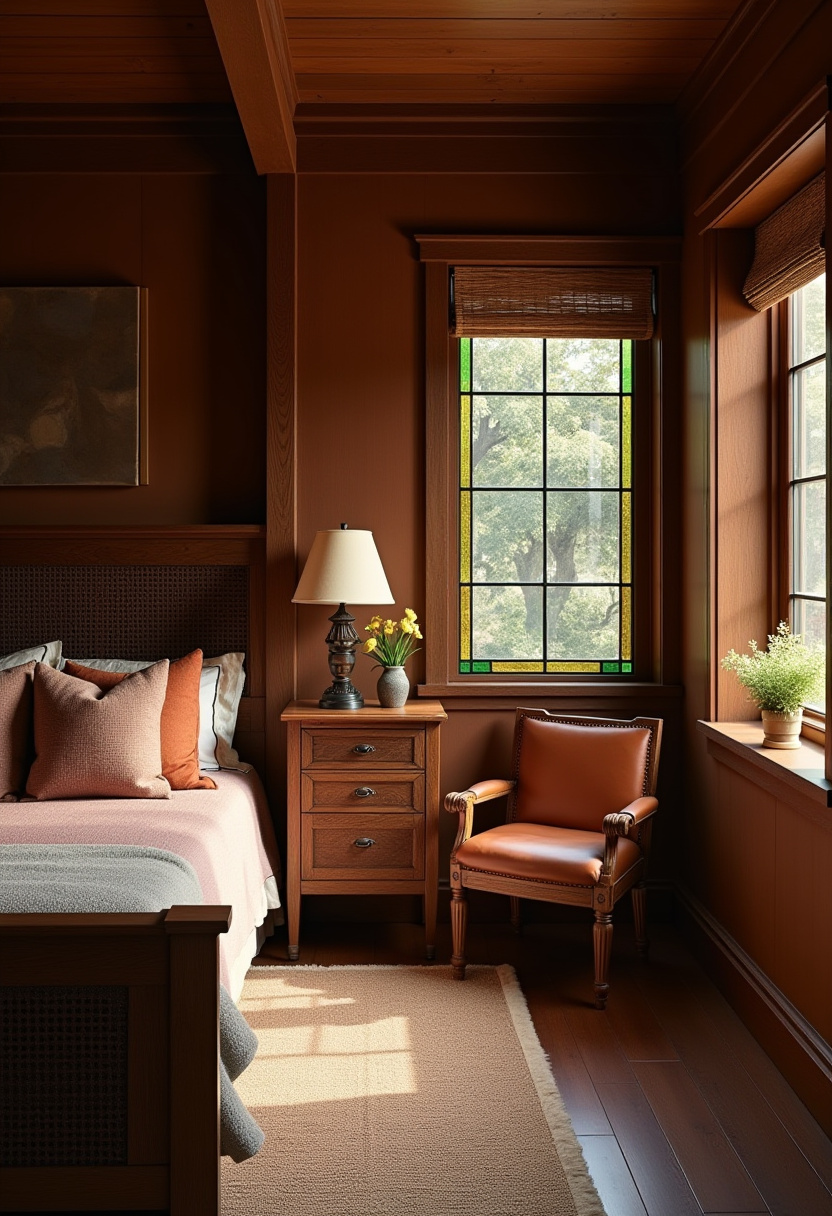 Earthy Moody Bedroom 19