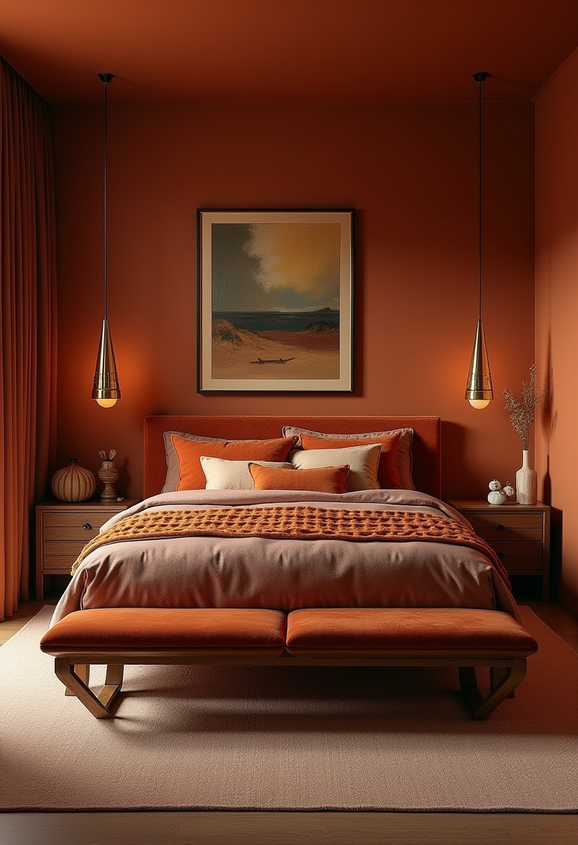 Earthy Moody Bedroom 24