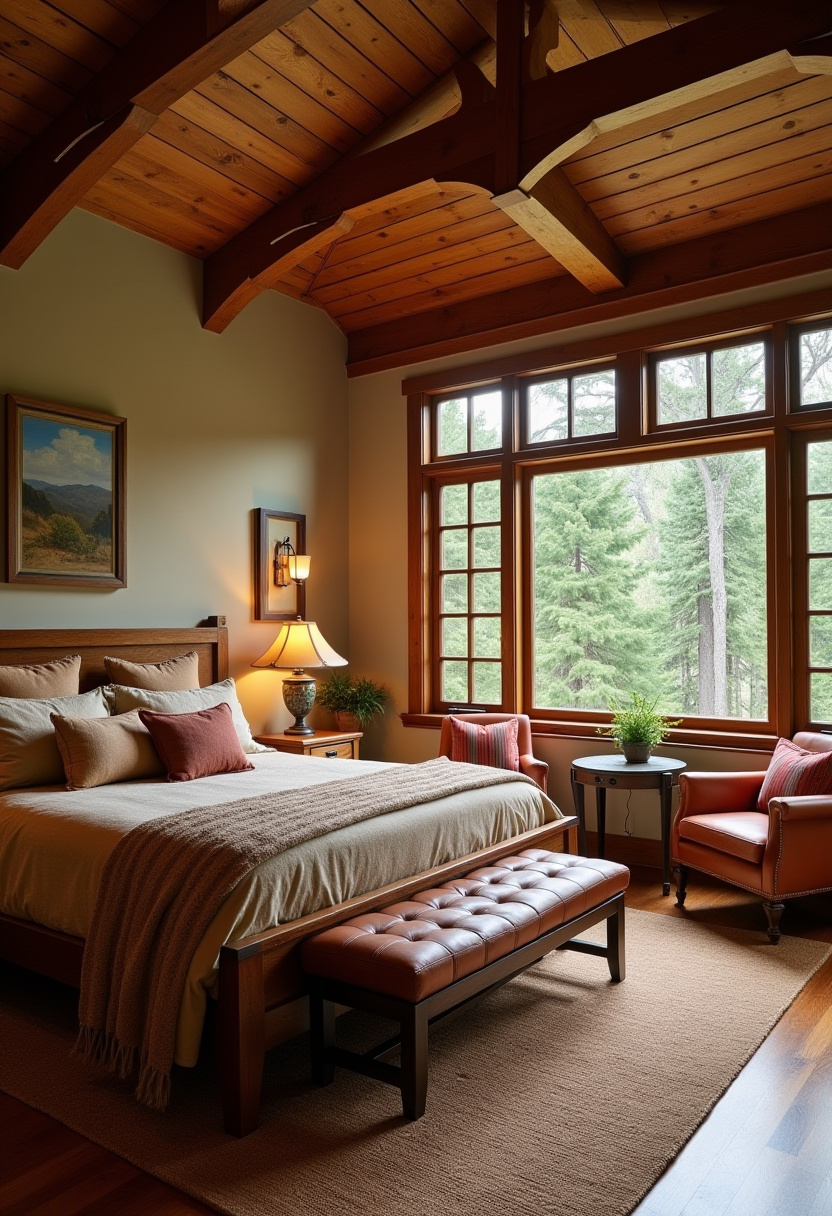 Elegant English Bedroom Charm Vintage Aesthetic 11