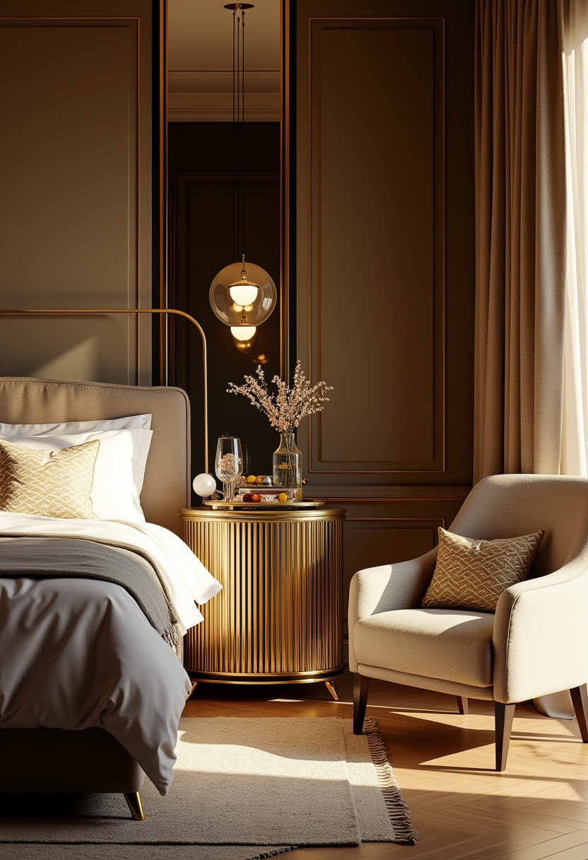 Elegant English Bedroom Charm Vintage Aesthetic 15