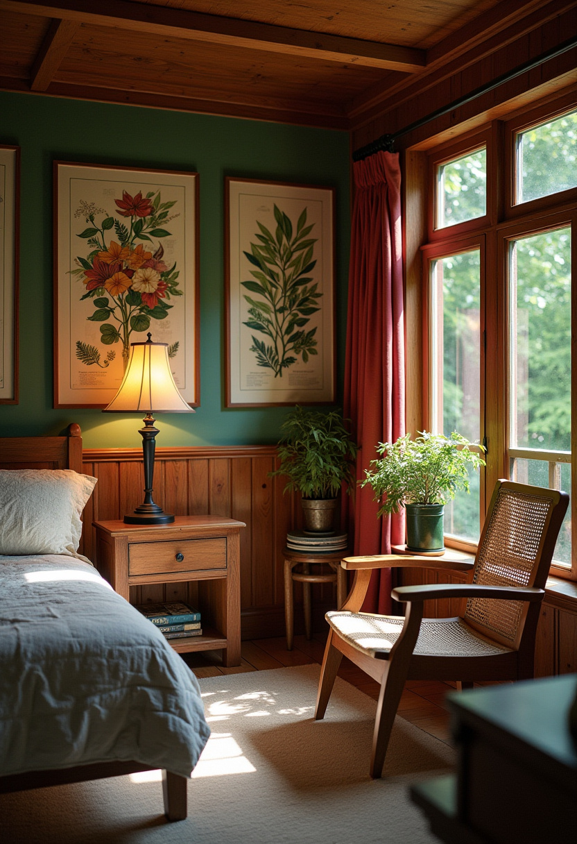 Elegant English Bedroom Charm Vintage Aesthetic 30