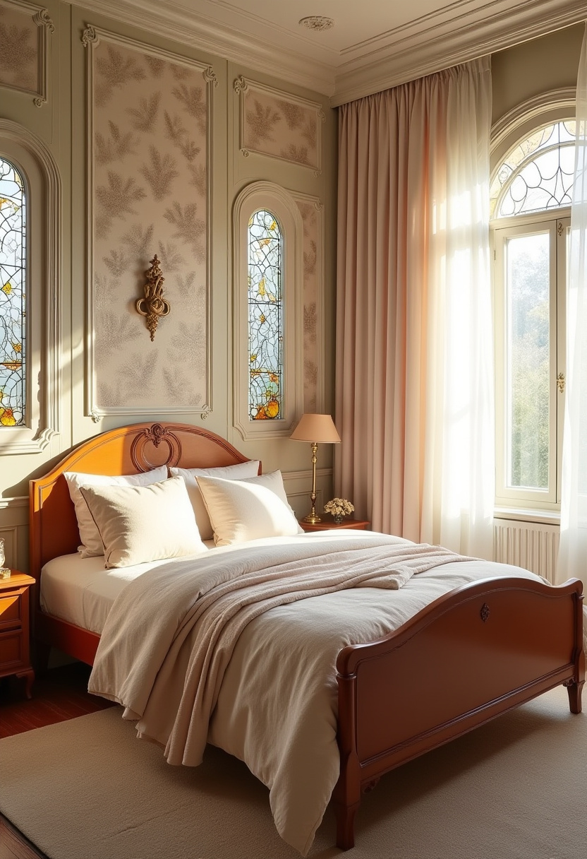 Elegant English Bedroom Charm Vintage Aesthetic 8