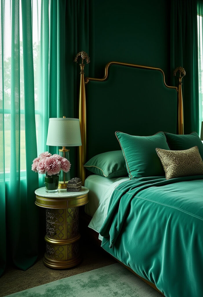 Emerald Bedroom Ideas 1