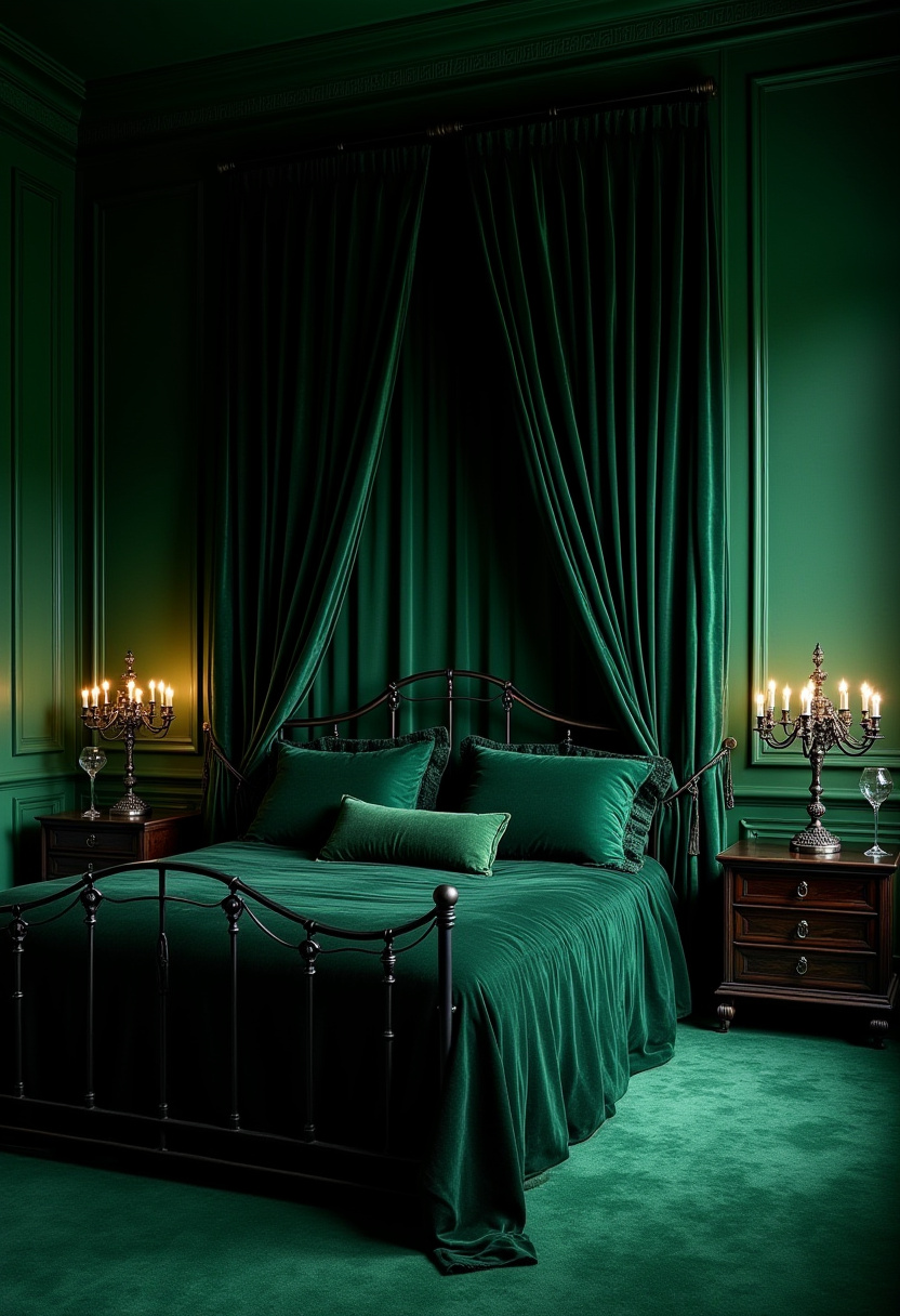 Emerald Bedroom Ideas 12
