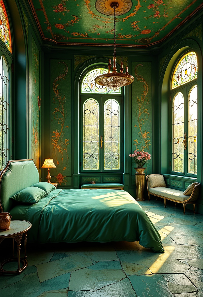 Emerald Bedroom Ideas 14