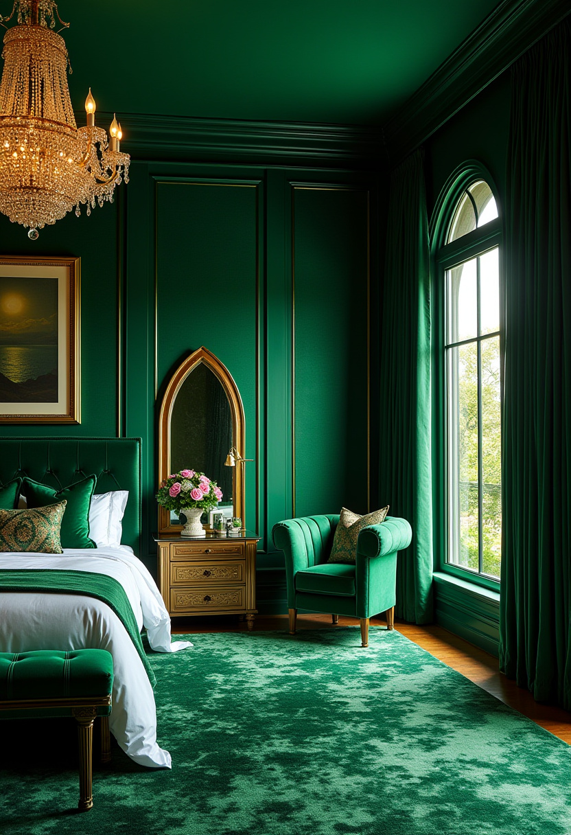 Emerald Bedroom Ideas 2