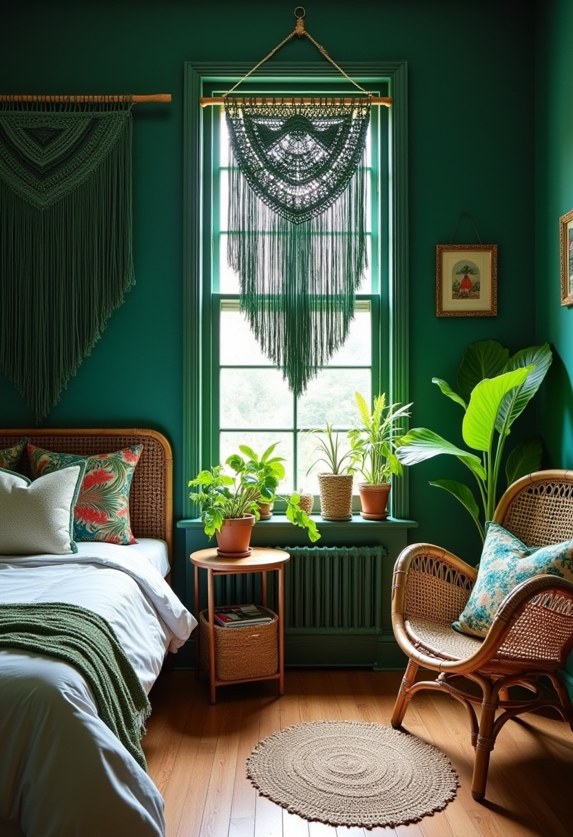 Emerald Bedroom Ideas 23