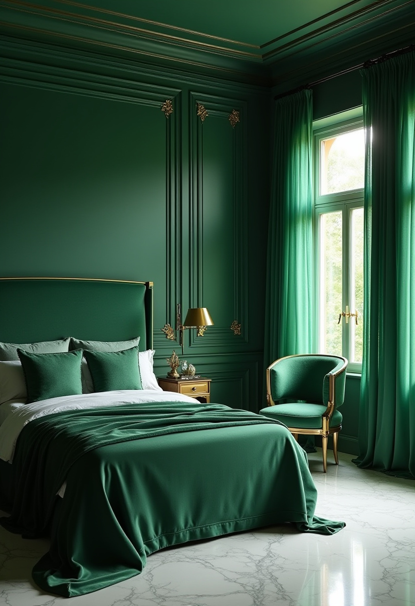 Emerald Green Bedroom Ideas 1