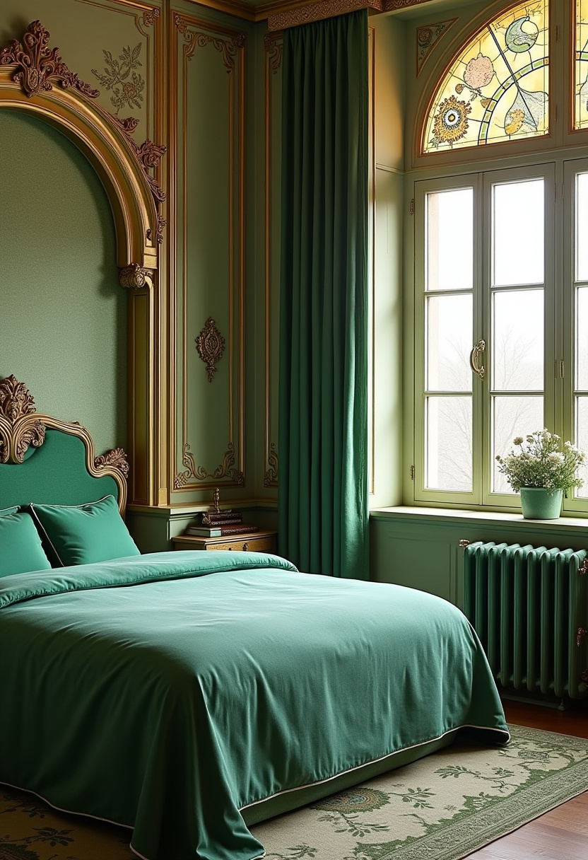 Emerald Green Bedroom Ideas 21