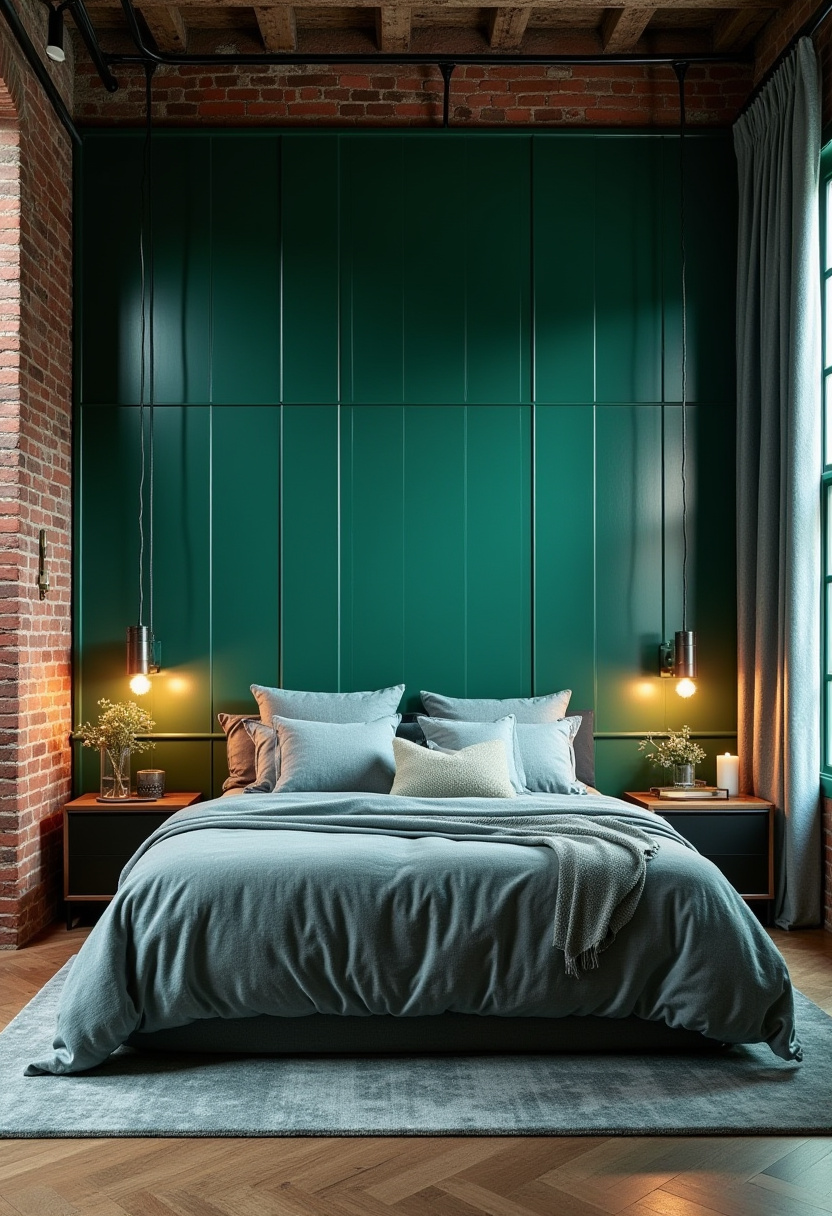 Emerald Green Bedroom Ideas 23
