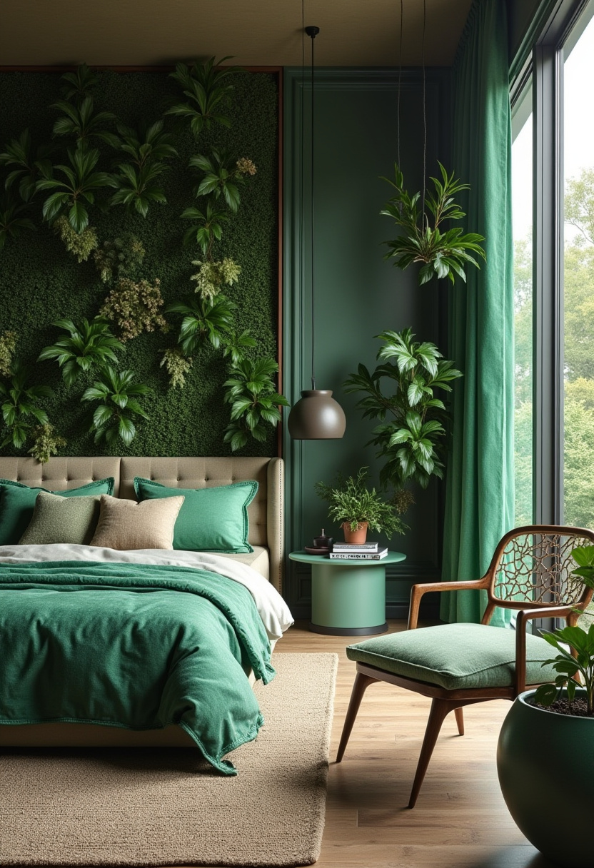 Emerald Green Bedroom Ideas 24