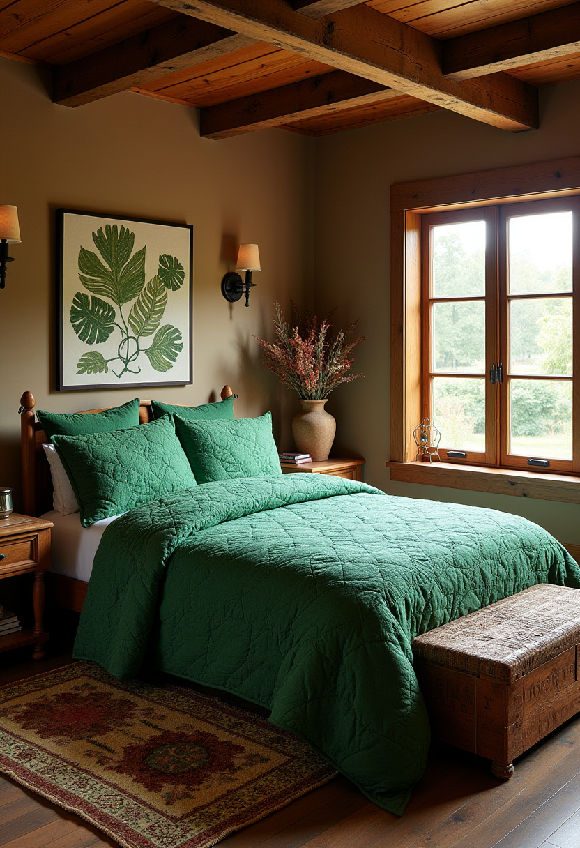 Emerald Green Bedroom Ideas 27