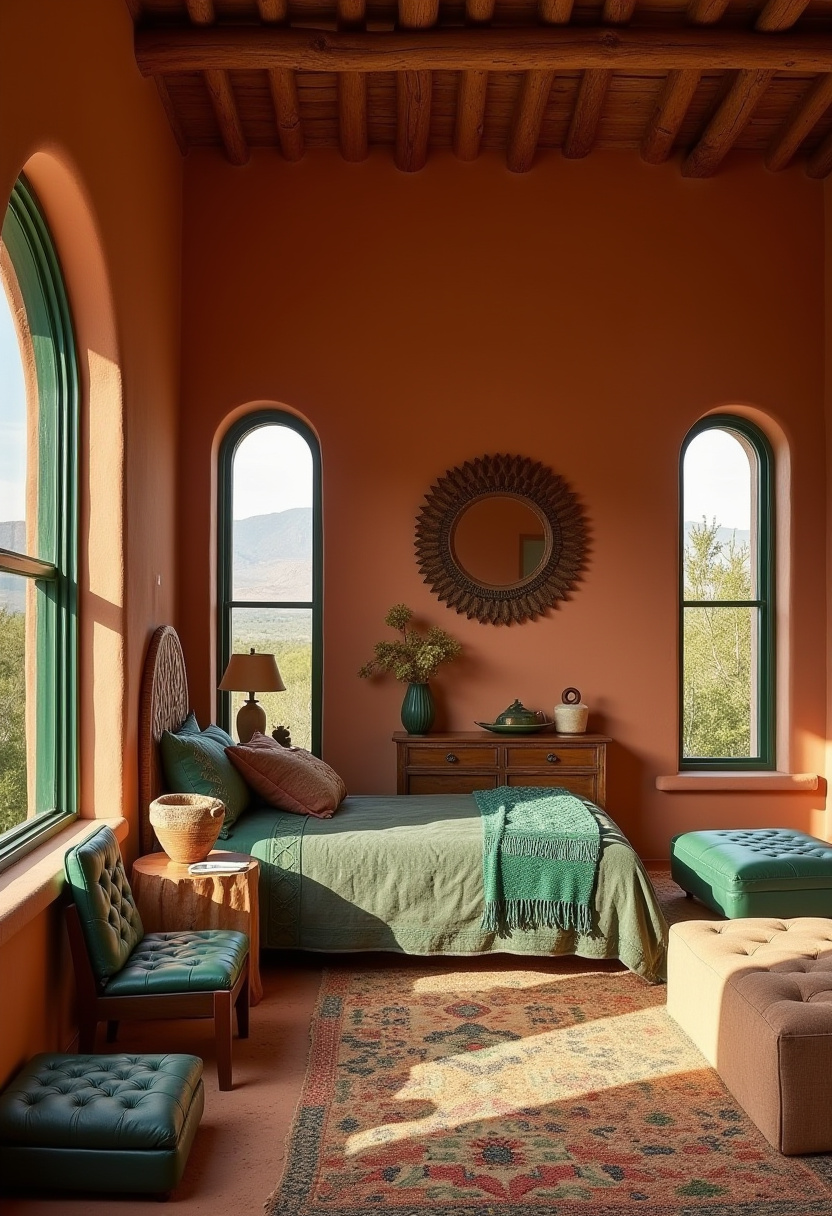 Emerald Green Bedroom Ideas 30