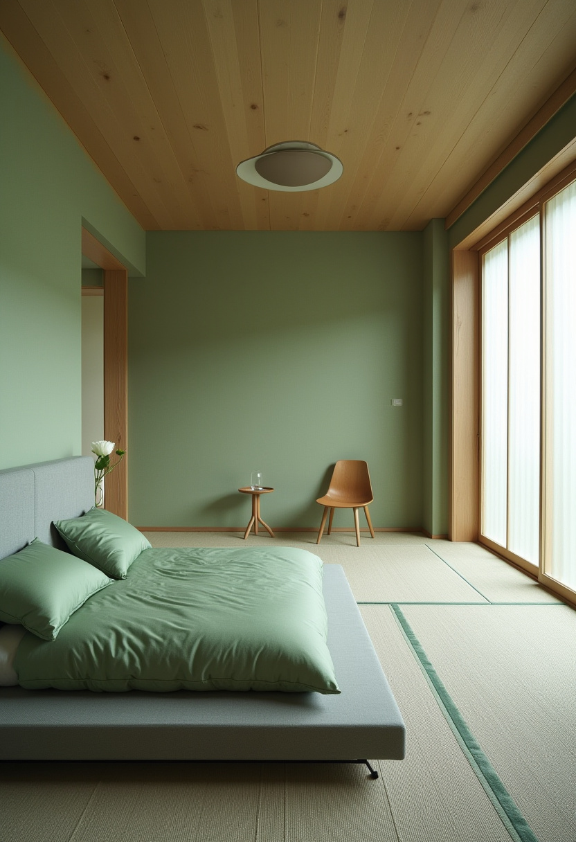 Green And Grey Bedroom 10