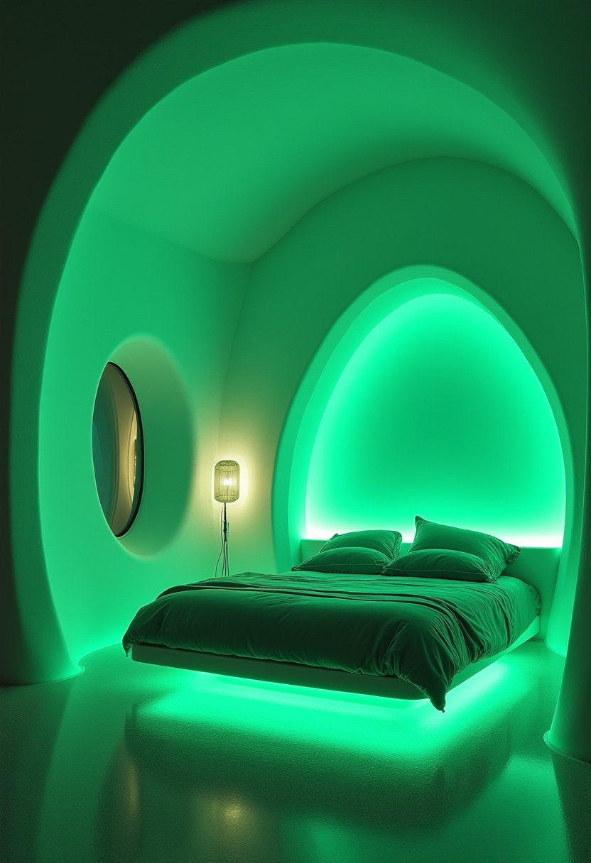 Green And Grey Bedroom 14