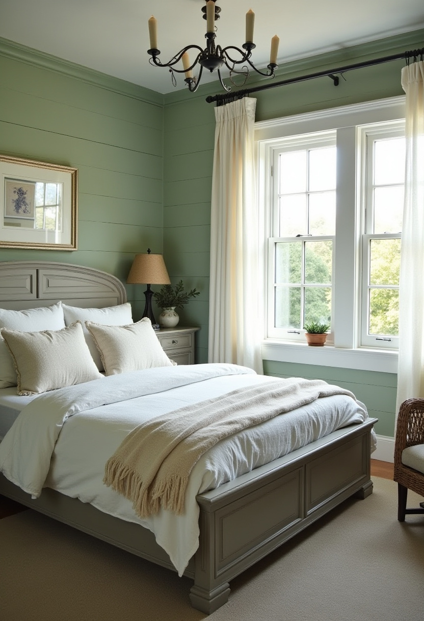 Green And Grey Bedroom 15
