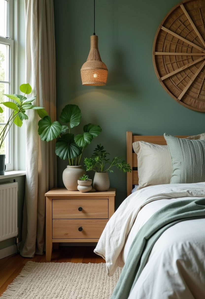 Green And Grey Bedroom 19