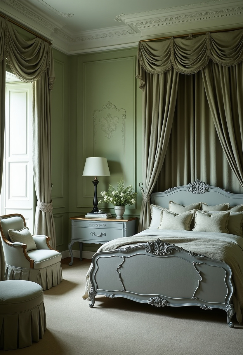 Green And Grey Bedroom 25