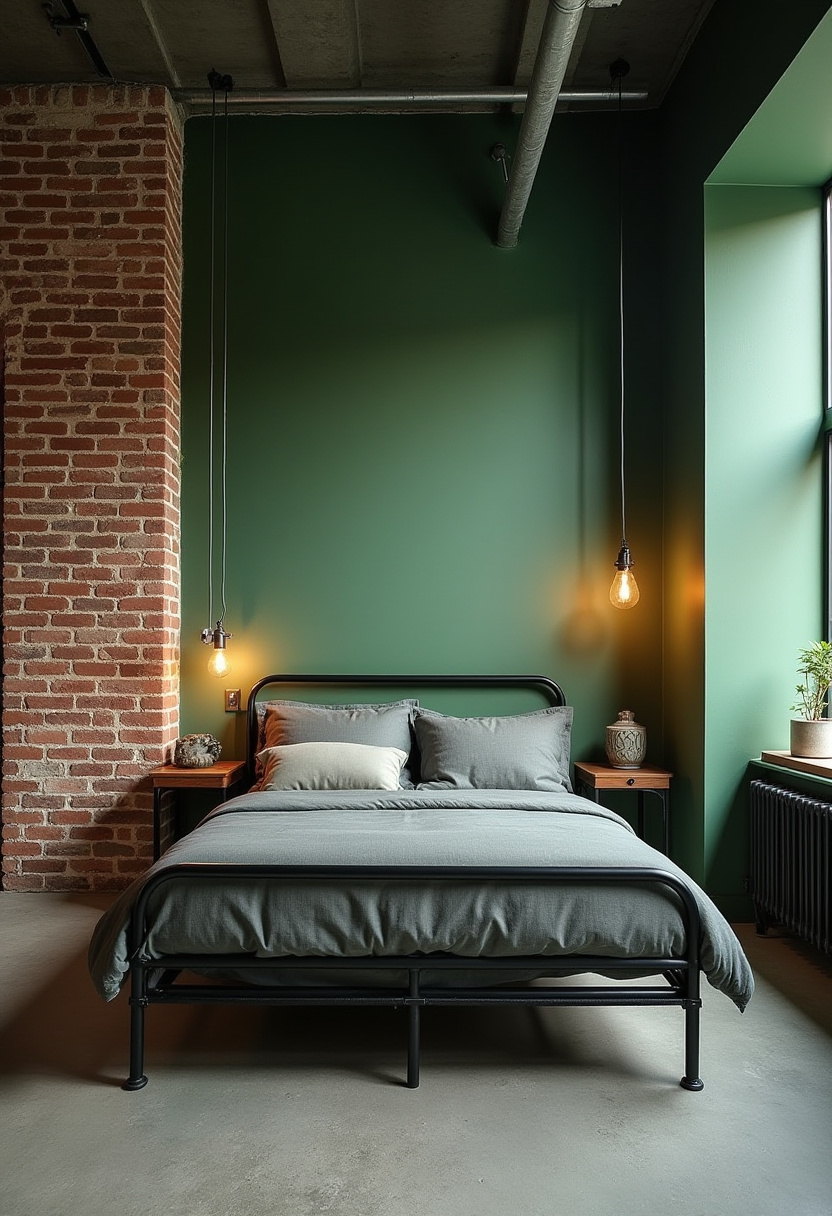 Green And Grey Bedroom 5
