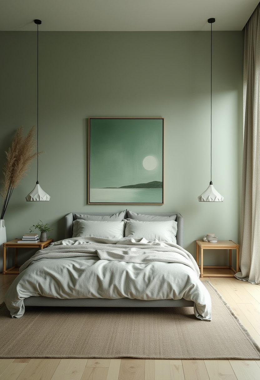 Green And Grey Bedroom 7