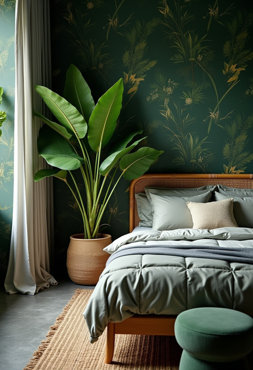 Green And Grey Bedroom 8