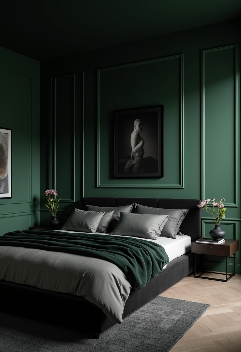 Hunter Green Bedroom Ideas 15