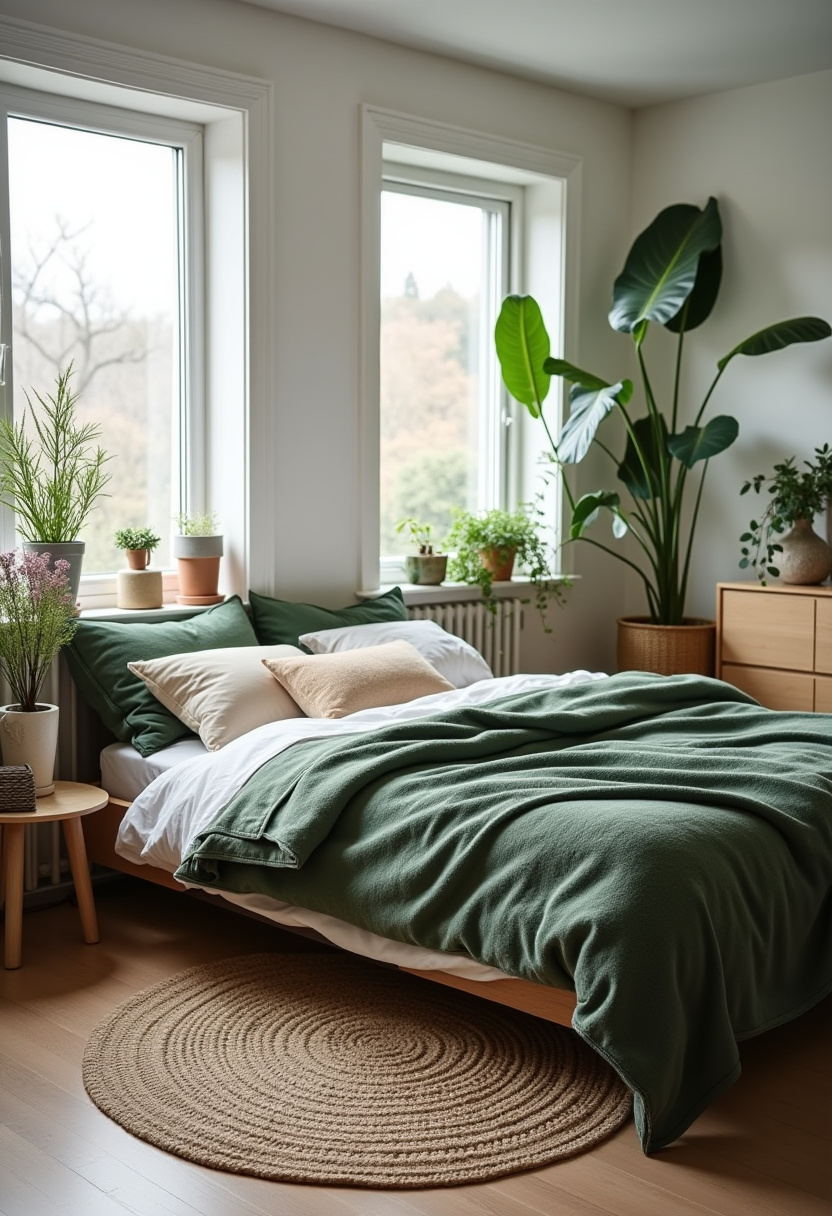 Hunter Green Bedroom Ideas 30