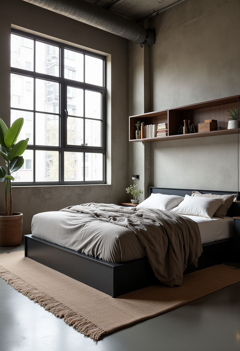 Industrial Minimalist Bedroom Ideas 1