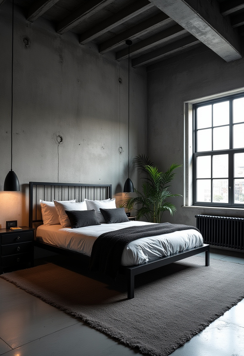 Industrial Minimalist Bedroom Ideas 26
