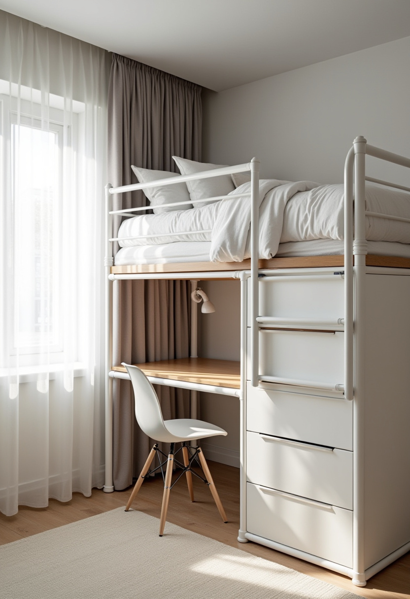 Loft Bed Ideas For Small Rooms Space Saving 1