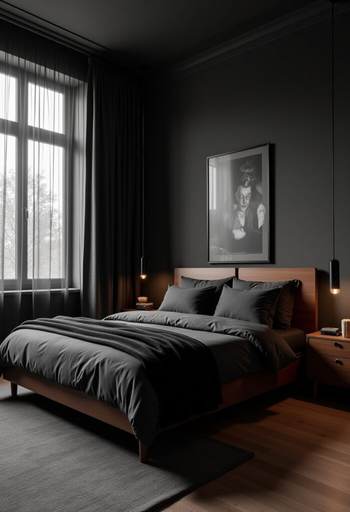 Modern Moody Bedroom 1