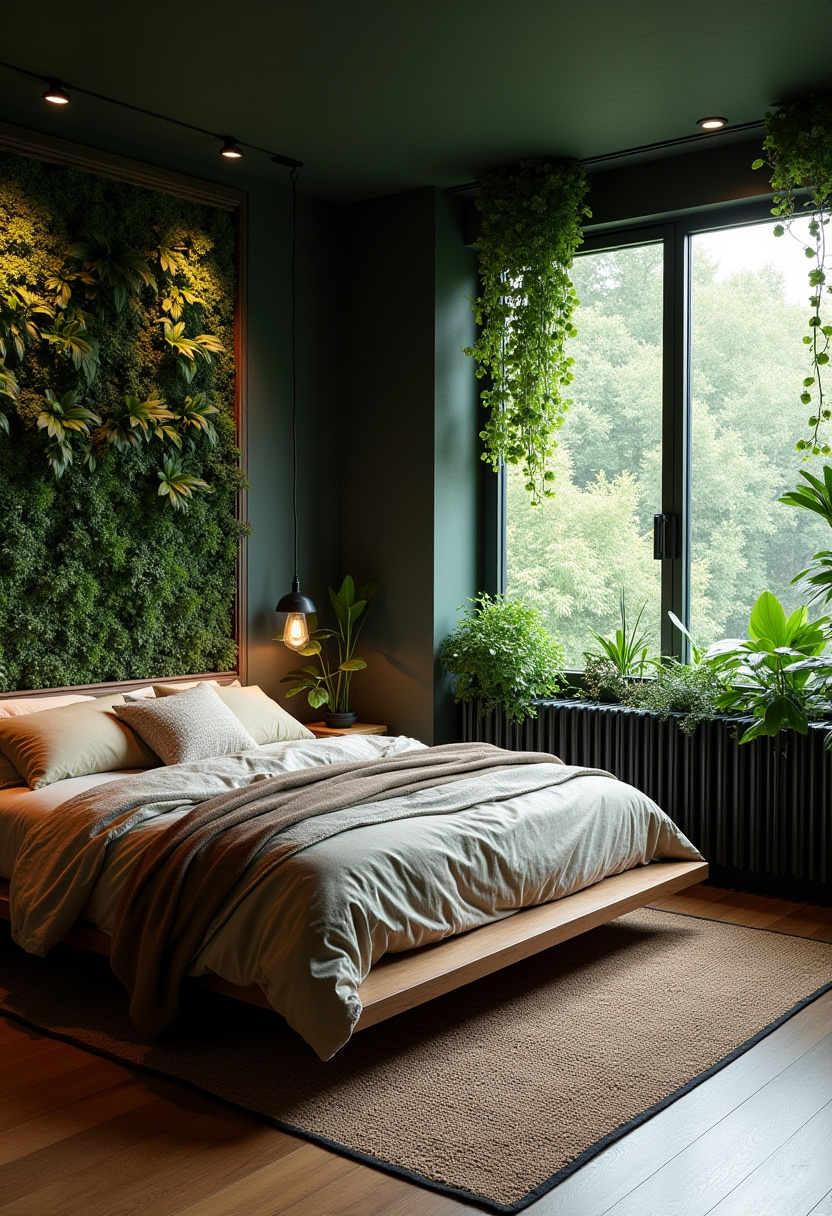 Modern Moody Bedroom 11