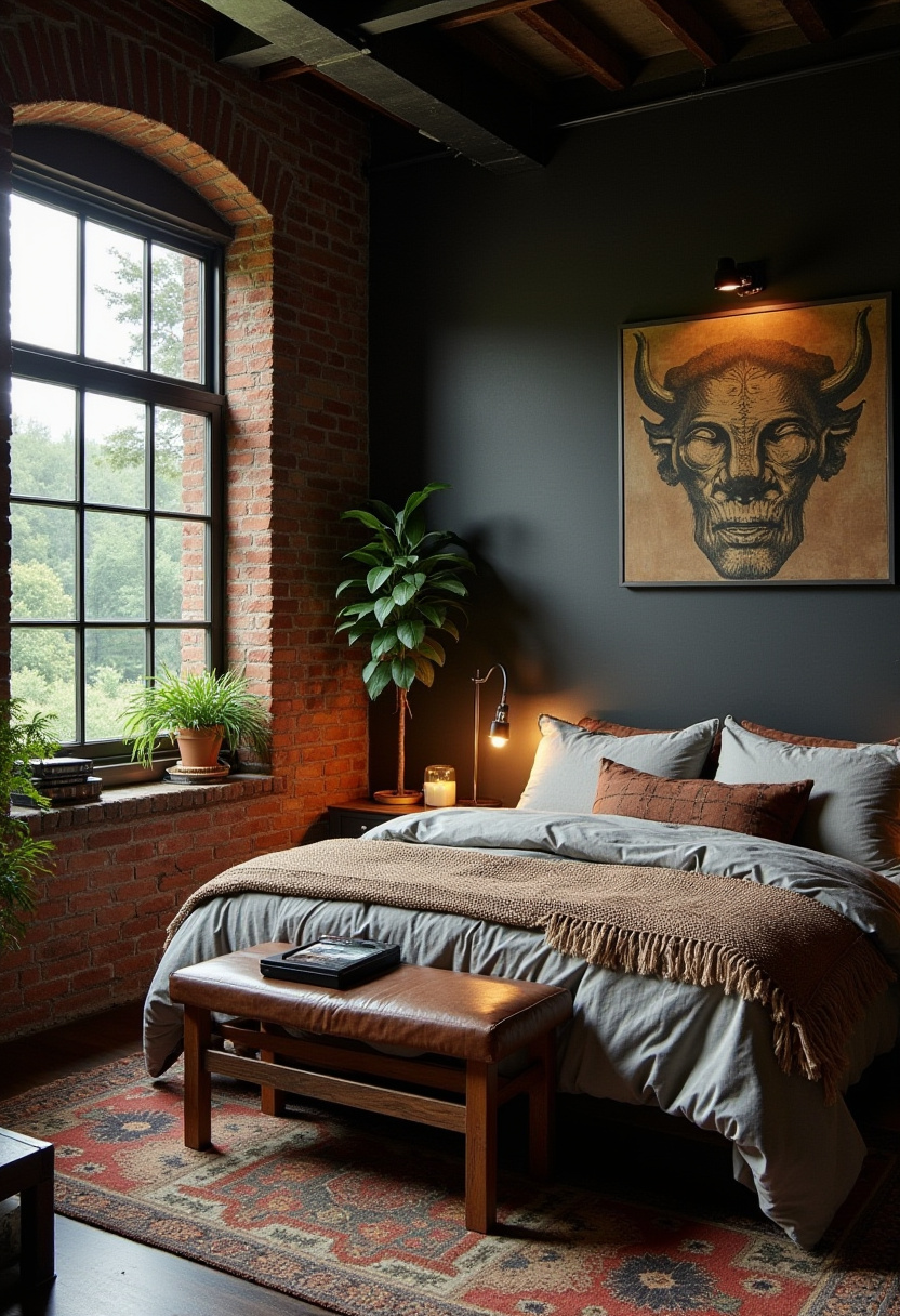 Modern Moody Bedroom 24