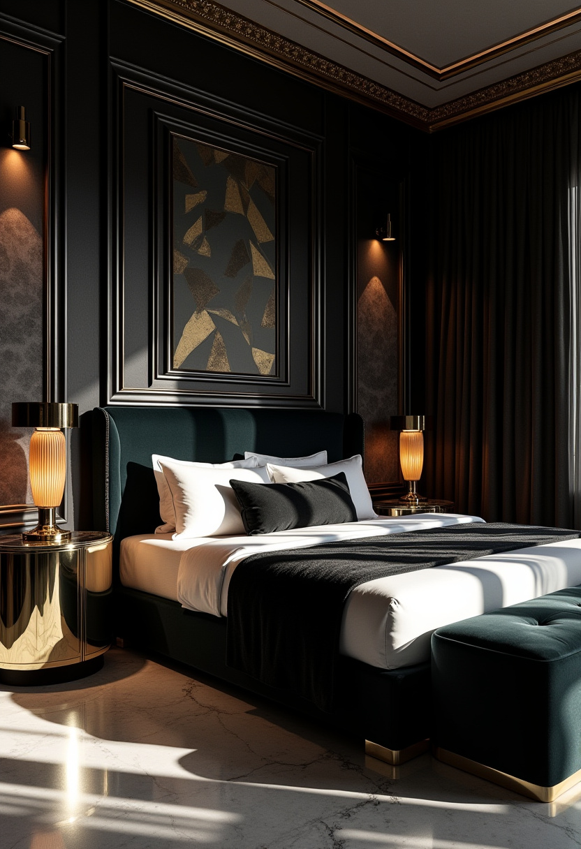 Modern Moody Bedroom 5