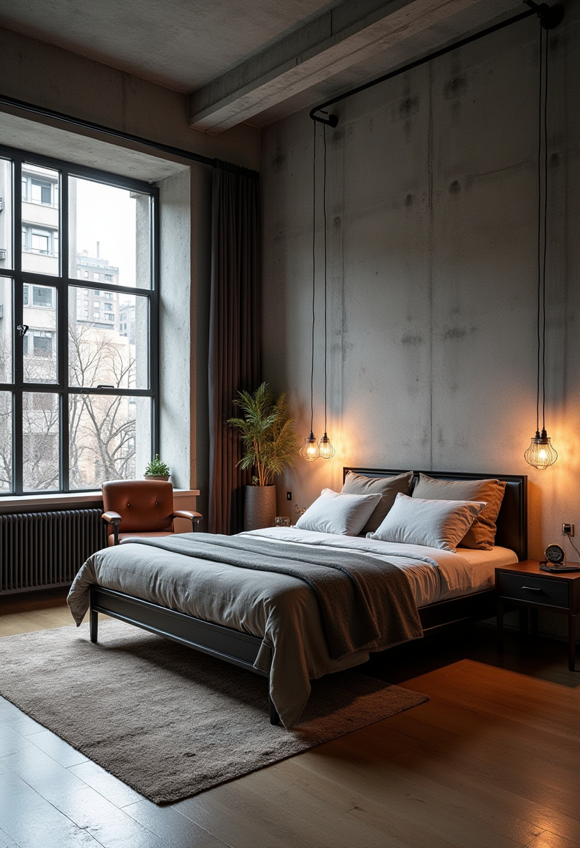 Modern Moody Bedroom 7