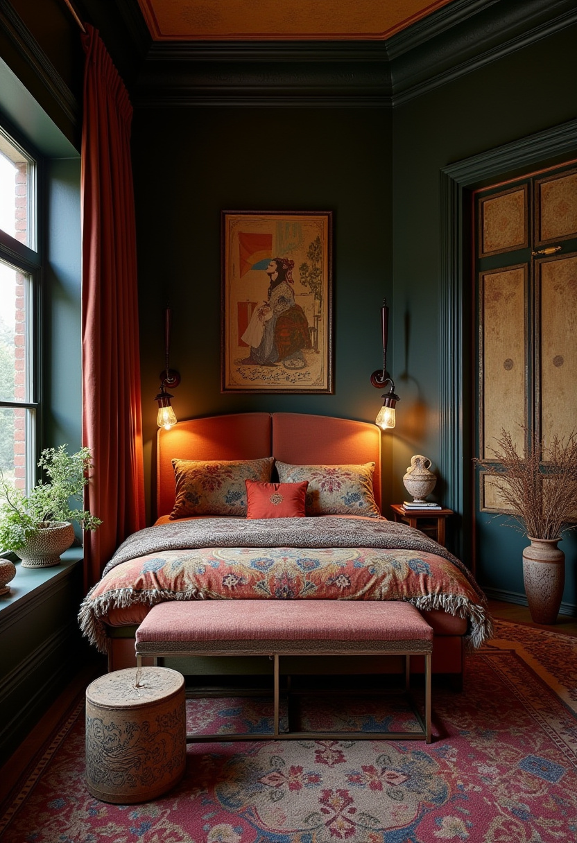 Moody Boho Bedroom Ideas 30